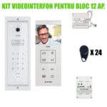 Kit interfon pentru bloc 12 apartamente - Science Technology