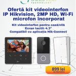 Kit videointerfon IP Hikvision 2 MP WIFI
