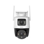 Camera supraveghere IP WiFi cu lentila duala Full-Color Imou Cruiser Dual IPC-S7XP-8M0WED, 5+3 MP, 2x 3.6 mm, IR/lumina alba 30 m, microfon si difuzor, slot card
