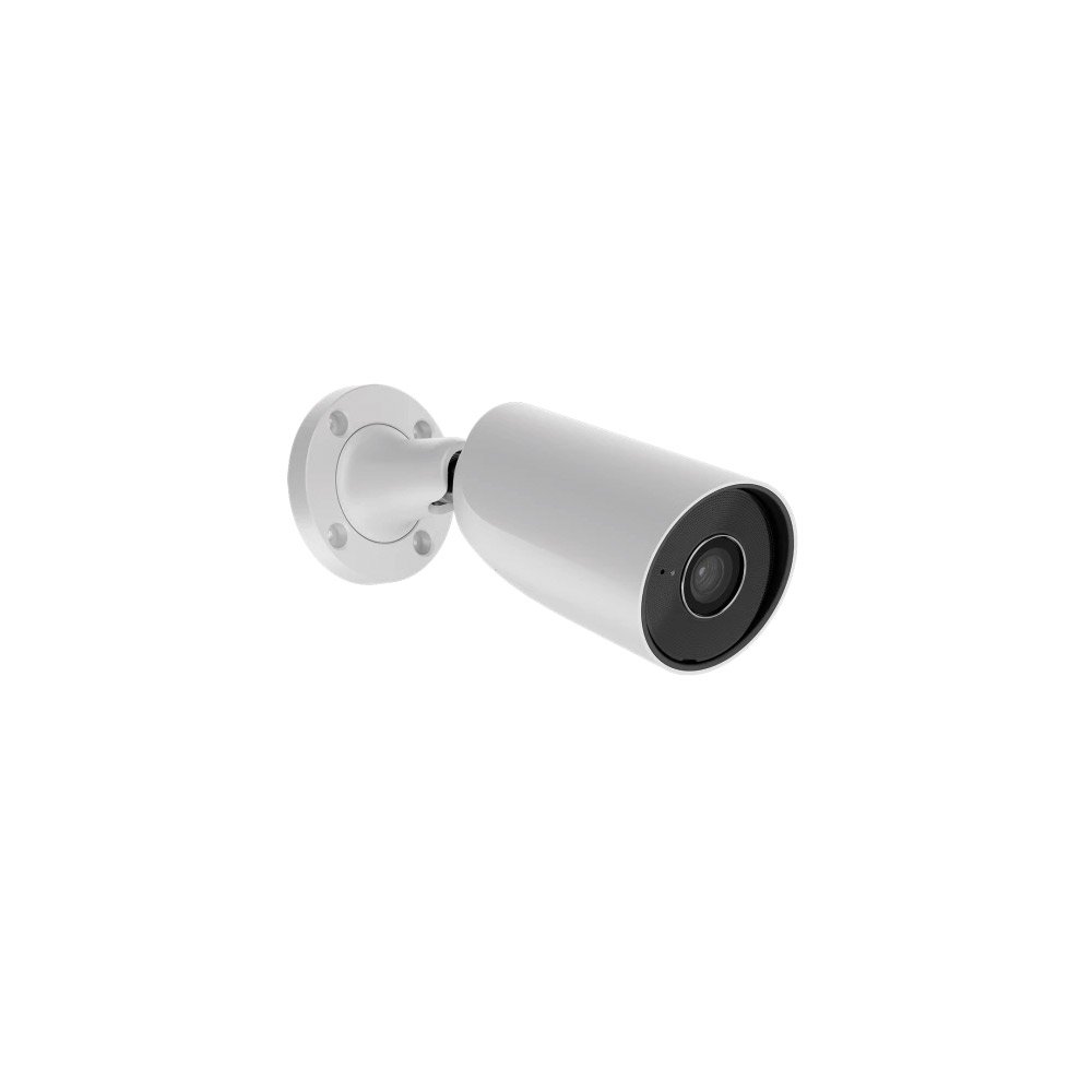 1-bulletcam-5-28-wh Camera supraveghere exterior IP Ajax BulletCam, 5 MP, 2.8 mm, IR 35 m, microfon, slot card, detectie om/vehicul/animal prin AI, PoE, alb - imagine 1