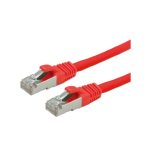 Patch cord S/FTP Cat6a LinkPower LINK-PATCHF65, 5 m, 26AWG, rosu