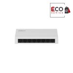 Switch cu 8 porturi Dahua Eco Series PFS3008-8GT-L-V2, 2000 MAC, 16 Gbit, fara management