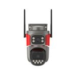 Camera supraveghere wireless IP Dome WiFi Vstarcam Dual-Lens AF621DR, 2 + 2 MP, 2 x 4 mm, IR/ lumina alba, detectie incendiu, detectie fum, microfon, difuzor, slot card