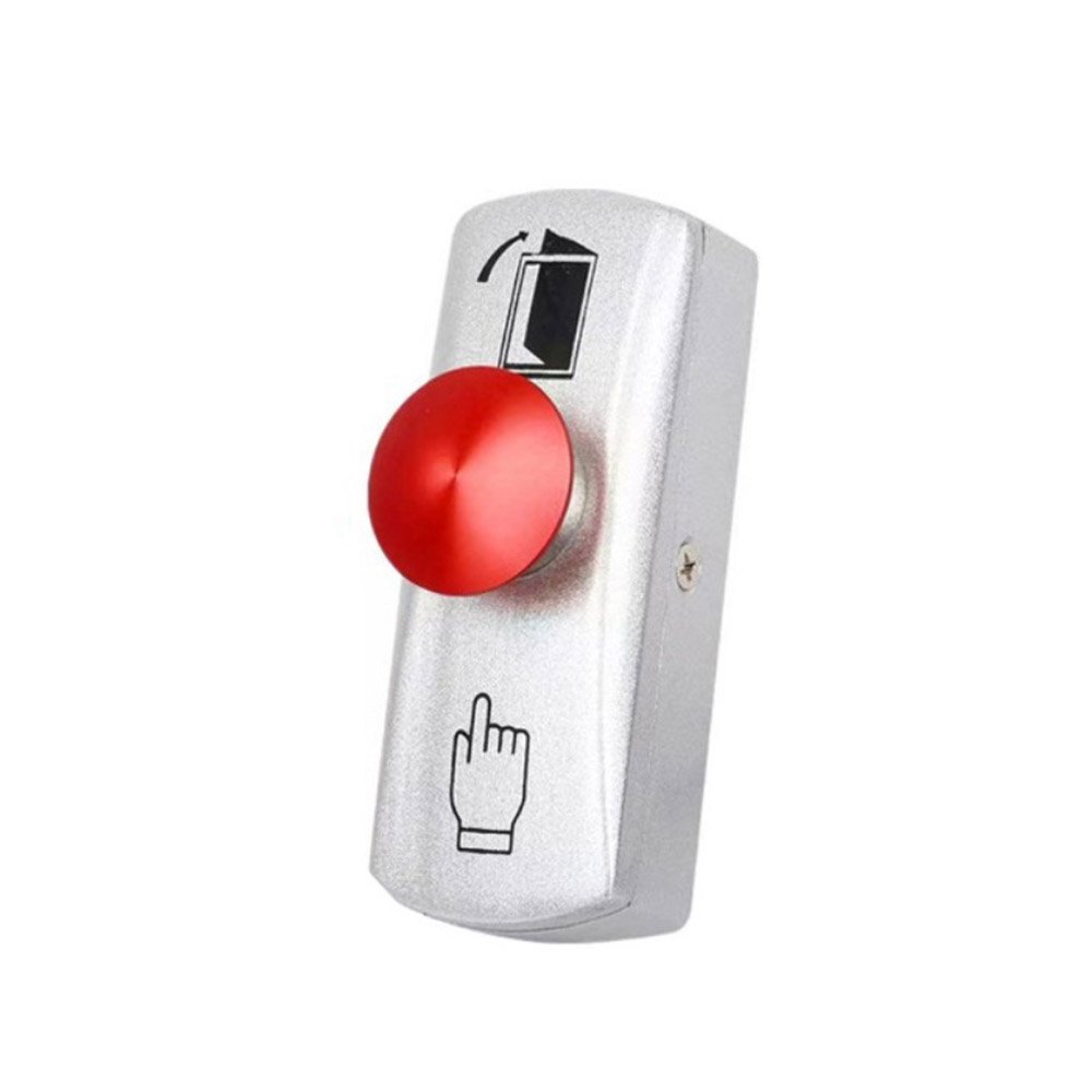 Buton cerere iesire tip ciuperca LinkPower ML-909R, NO/COM, aliaj aluminiu - imagine 1