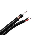 Cablu coaxial RG6 cu alimentare LinkPower LINK-RG6-2C-100, rola 100 m