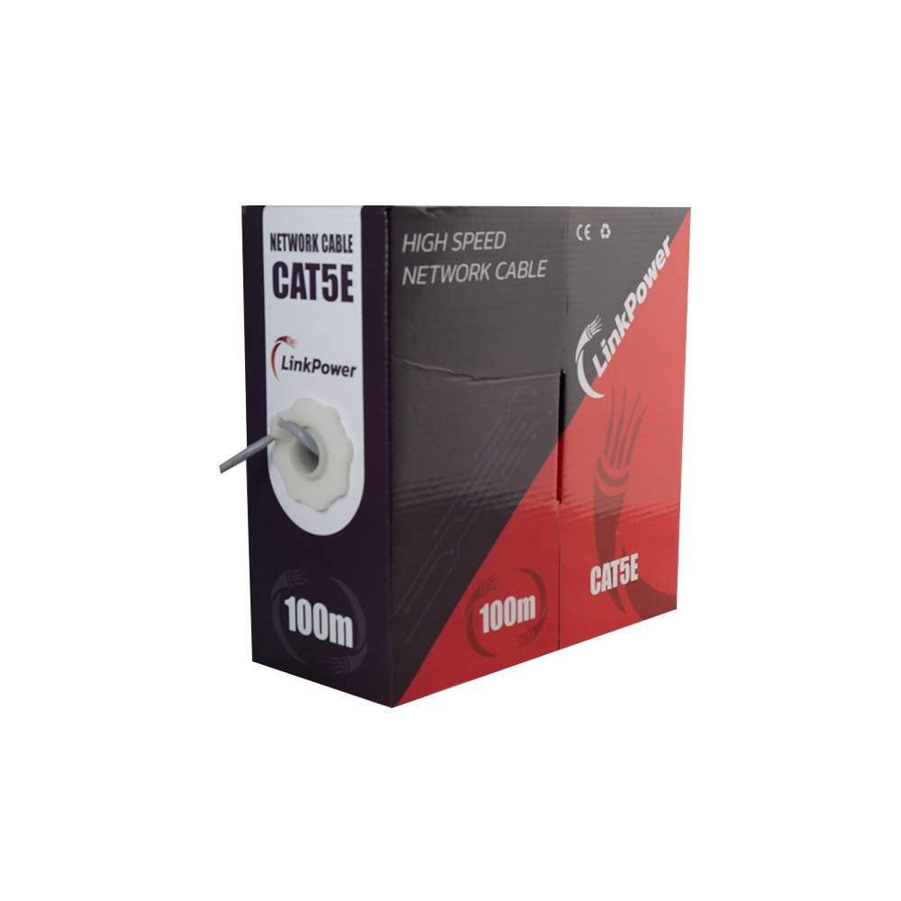 cablu-ftp-cat5e-cca-linkpower-link-ftp-cca-100 Cablu FTP CAT5E CCA LinkPower LINK-FTP-CCA-100, pret/100 m, gri - imagine 1