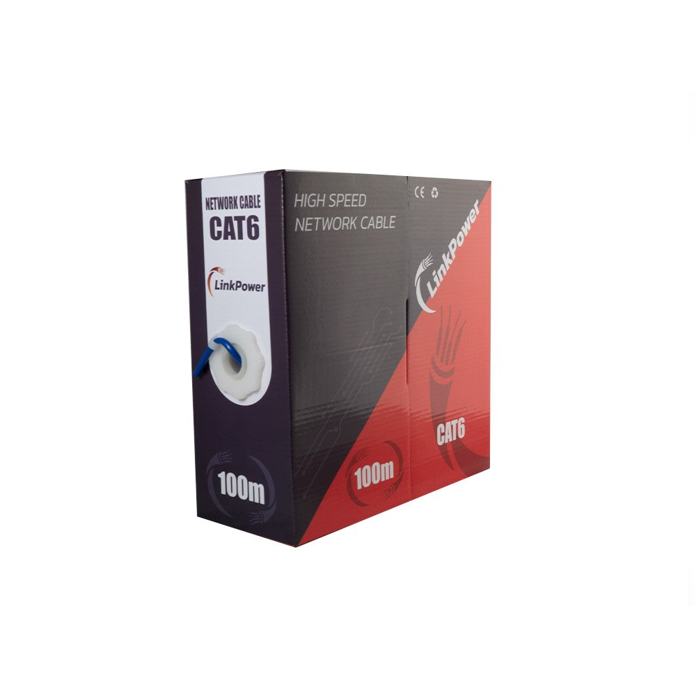 cablu-ftp-cat6-cupru-linkpower-link-ftp-cat6-100_1 Cablu UTP CAT6 Cupru LinkPower LINK-UTP-CAT6-100, pret/100 m, albastru - imagine 1