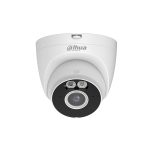 Camera supraveghere IP WiFi 6 Dahua Smart Dual Light T5A-IL-0280B, 5 MP, 2.8 mm, IR/lumina alba 30 m, microfon, slot card, detectie AI om/vehicul