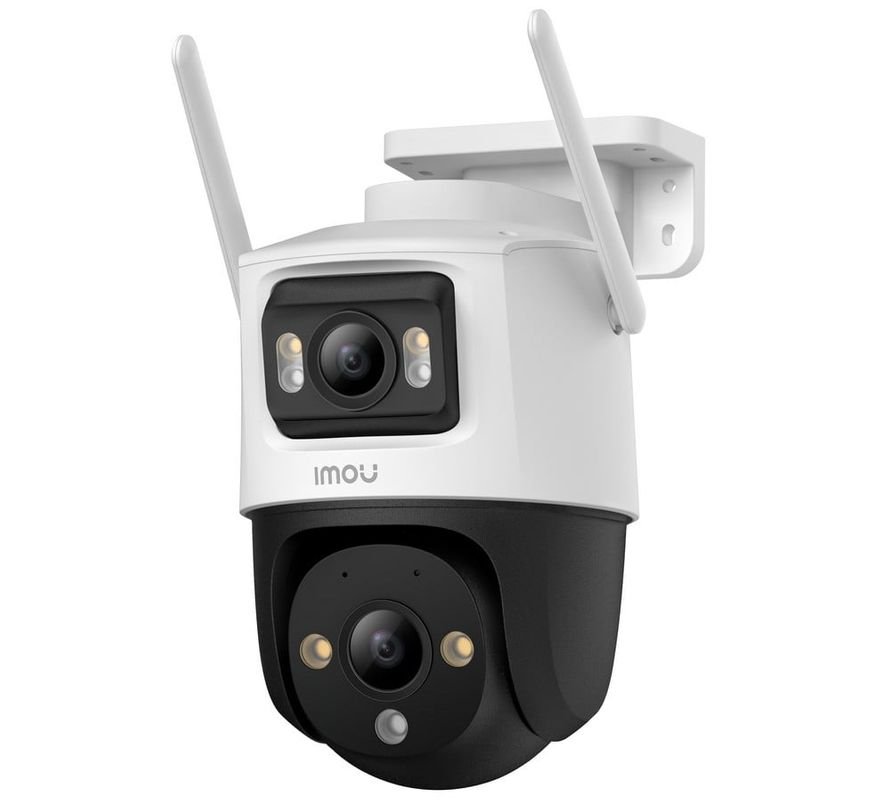 Camera supraveghere IP WiFi cu lentila duala Imou Cruiser Dual PT Full-Color IPC-S7XP-10M0WED, 5+5 MP, 2x 3.6 mm, IR/lumina alba 30 m, microfon si difuzor, slot card, auto smart tracking - imagine 1
