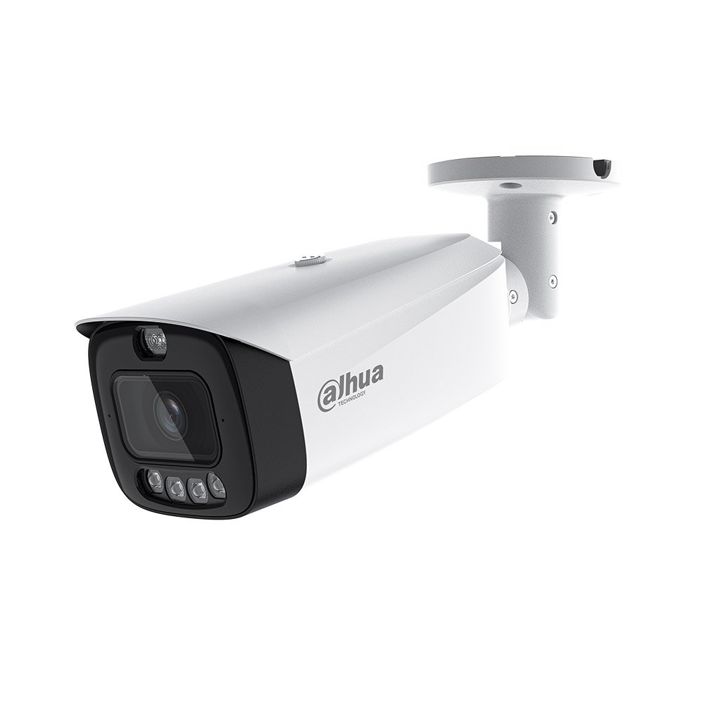 Camera supraveghere exterior IP cu iluminare duala Dahua WizSense IPC-HFW3849T1-AS-PV-0280B-PRO, 8 MP, 2.8 mm, IR/Lumina calda 50 m, microfon si difuzor, alarma, slot card, ONVIF, PoE - imagine 1