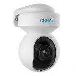 Camera supraveghere rotativa Speed Dome IP WiFi PTZ Reolink E1 Outdoor Pro, 4K, 2.8 - 8 mm motorizata, IR/lumina alba 12 m, slot card, microfon, auto tracking