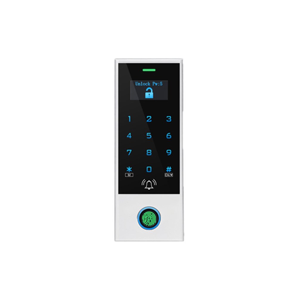 Cititor biometric cu tastatura Secukey HFD2, EM,125 KHz, card, PIN, amprenta, 10000 utilizatori - imagine 1