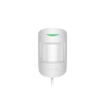 Detector de miscare PIR Ajax MotionProtect Plus Fibra WH, 12 m, 88 grade, pet immunity, 2000 m