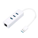 Hub 2 in 1 cu 3 porturi si 1 port Ethernet TP-Link UE330, USB 3.0, max 5 Gbps, plug and play