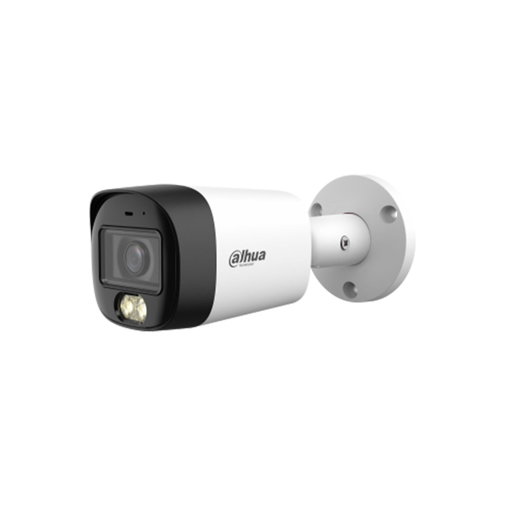 hac-hfw1200rm-il-a-0280b-s6 Camera supraveghere exterior cu iluminare duala HDCVI Dahua HAC-HFW1200RM-IL-A-0280B-S6, 2 MP, 2.8 mm, IR/lumina alba 30 m, microfon incorporat - imagine 1
