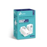 Kit adaptor Powerline Gigabit Passthrough TP-Link AV1000 TL-PA7017P KIT, plug and play, 1000 Mbps
