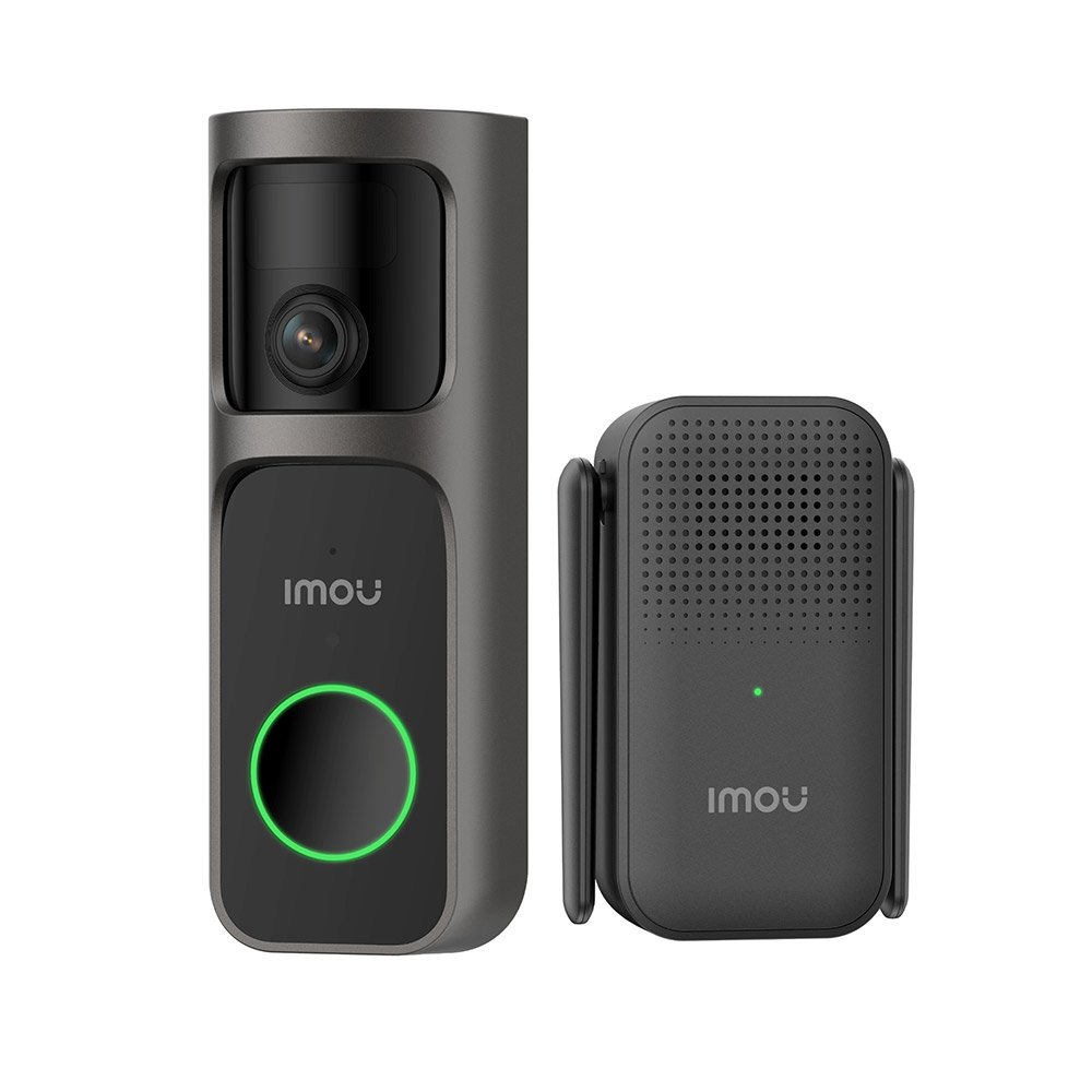kit-sonerie-video-wireless-imou-doorbell-3-db-3ep-4m0w-ds3 Kit sonerie video wireless Imou Doorbell 3 DB-3EP-4M0W/DS3, 4 MP, 1 mm, acumulator 5000 mAh, PIR, IR 5 m, microfon si difuzor, slot card, detectie miscare, notificari - imagine 1
