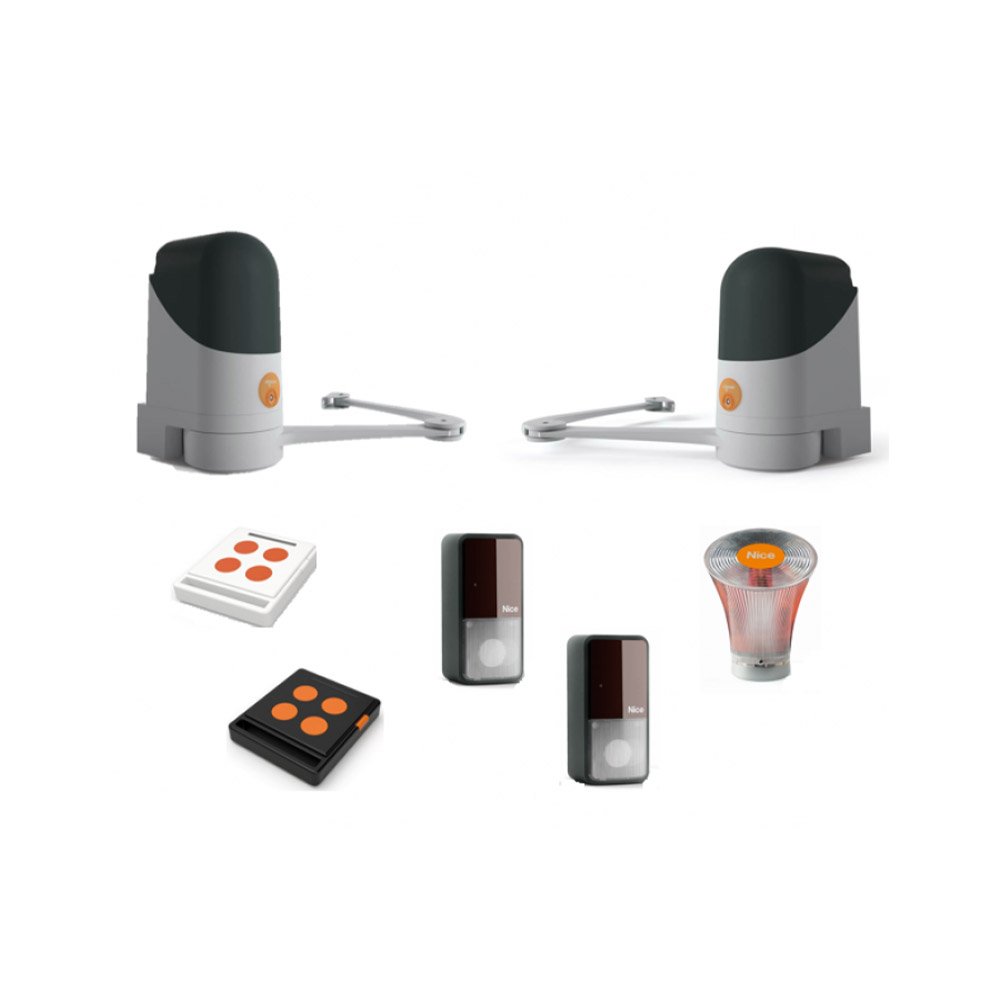 Kit automatizare poarta batanta Nice Home MAESTRO300, 250 Kg, 3 m/canat, 24 V - imagine 1