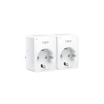 Priza smart WiFi TP-link Tapo P100(2-pack), 2.4 GHz, control de pe telefon