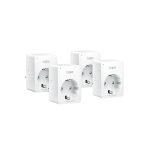 Priza smart WiFi TP-link Tapo P100(4-pack), 2.4 GHz, control de pe telefon