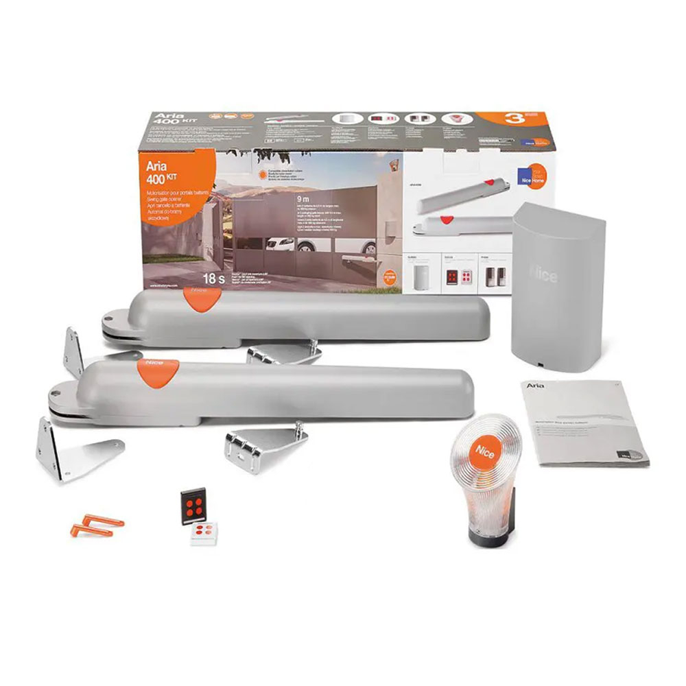 saved6 Kit automatizare poarta batanta Nice Home Aria400, 450 Kg, 4.5 m/canat, 24 V - imagine 1