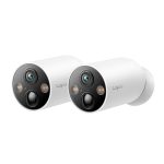 Set camere supraveghere wireless IP WiFi TP-Link Starlight TAPO C425(2-PACK), 4 MP, IR 15 m, microfon si difuzor, slot card, control prin aplicatie, 10000 mAh, detectie smart, baza magnetica, 2 bucati