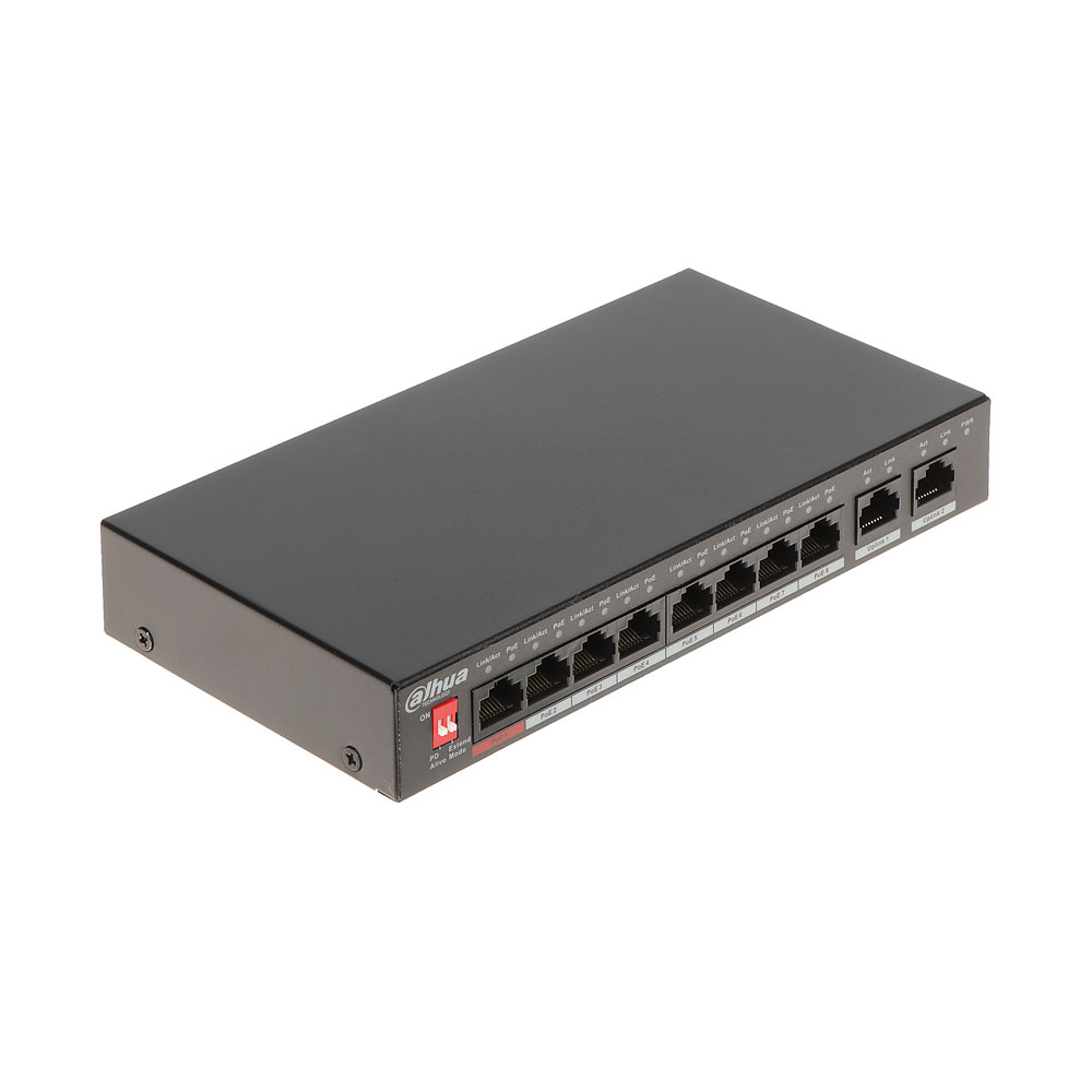 switch-cu-10-porturi-dahua-pfs3010-8et-96-v2_-5.6-gbps_-4.17-mpps_-8.000-mac_-fara-management_-poe-01 Switch cu 10 porturi Dahua PFS3010-8ET-96-V2, 5.6 Gbps, 4.17 Mpps, 8.000 MAC, fara management, PoE - imagine 1