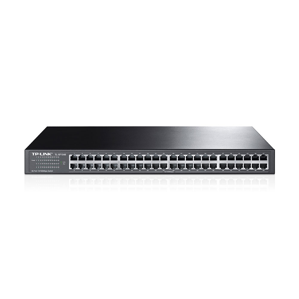 switch-cu-48-de-porturi-tp-link-tl-sf1048_-8000-mac_-9.6-gbps-01 Switch cu 48 de porturi TP-Link TL-SF1048, 8000 MAC, 9.6 Gbps - imagine 1