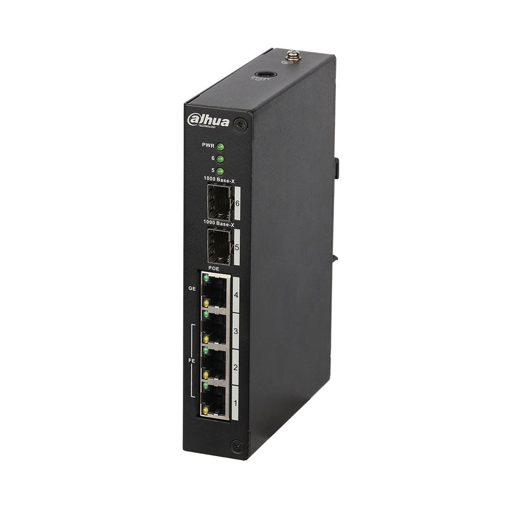 switch-cu-6-porturi-dahua-pfs4206-4p-96_-6.8-gbps_-8000-mac_-poe_-cu-management Switch cu 6 porturi Dahua PFS4206-4P-96, 6.8 Gbps, 8000 MAC, PoE, cu management - imagine 1