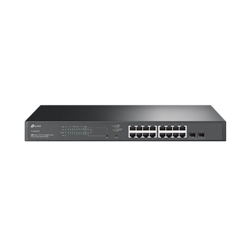switch-rackabil-cu-18-porturi-tp-link-jetstream-tl-sg2218p_-36-gbps_-26.78-mpps_-omada_-poe_-cu-administrare Switch rackabil cu 18 porturi TP-Link JetStream TL-SG2218P, 36 Gbps, 26.78 Mpps, Omada, PoE, cu management - imagine 1