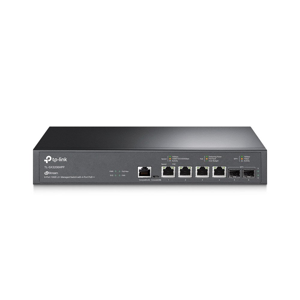 switch-rackabil-cu-6-porturi-gigabite-tp-link-jetstream-tl-sx3206hpp_-120-gb_-89 Switch rackabil cu 6 porturi Gigabite TP-Link Jetstream TL-SX3206HPP, 120 Gb, 89.28 Mpps, Omada, PoE, cu management - imagine 1