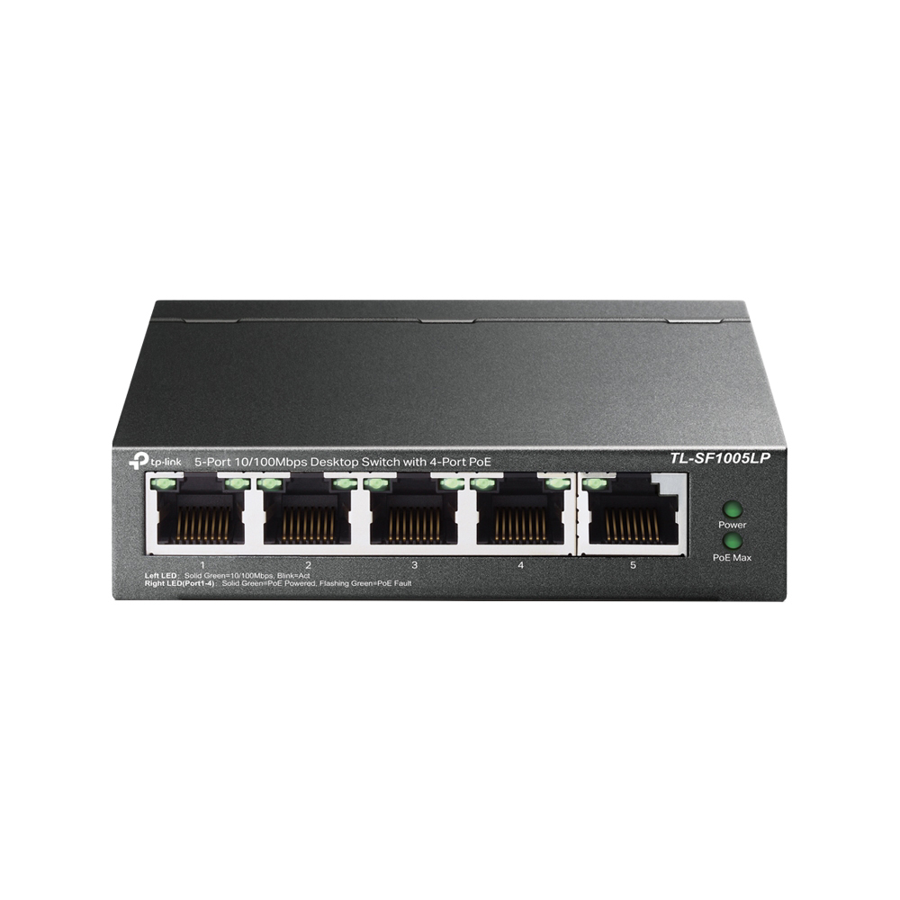 swtich_cu_5_porturi_tp-link_tl-sf1005lp_v2 Switch cu 5 porturi TP-Link TL-SF1005LP V2, 4 porturi PoE, 2K MAC, 1 Gbps, fara management - imagine 1