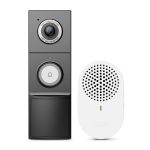 Videointerfon exterior IP WiFi TP-Link TAPO D235, 5 MP, IR 10 m, microfon si difuzor, slot card, aparent, detectie miscare, PIR, baterie 10000 mAh