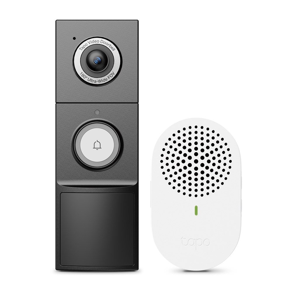 videointerfon-exterior-ip-wi-fi-tp-link-tapo-d235 Videointerfon exterior IP WiFi TP-Link TAPO D235, 5 MP, IR 10 m, microfon si difuzor, slot card, aparent, detectie miscare, PIR, baterie 10000 mAh - imagine 1