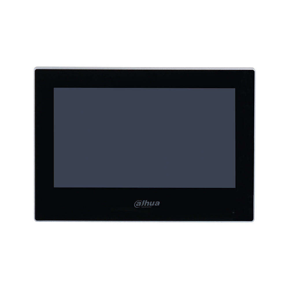 Videointerfon de interior IP Dahua VTH2621G-P, 7 inch, PoE, aparent, negru - imagine 1