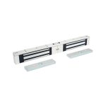 Electromagnet interior pentru usa dubla LinkPower ML-180BM, 130-360 mm, 180 kgf, 12/24 V, 150-300 mA, aluminiu, monitorizare status incuietoare